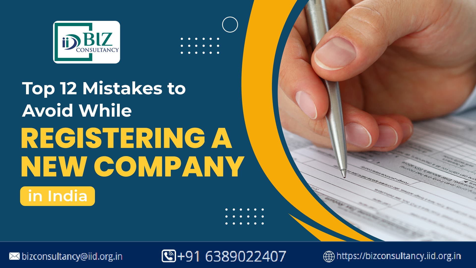 Top 12 Mistakes to Avoid While Registering a New Company in India